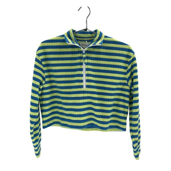 Bandier 'Holly' Blue Polyester Half Zip Sweatshirt Size XXS - Picture 1 of 3